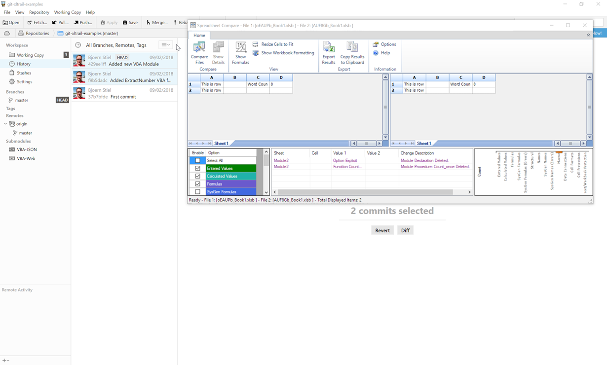 xltrail Version Control for Excel Spreadsheets Make Git Tower work