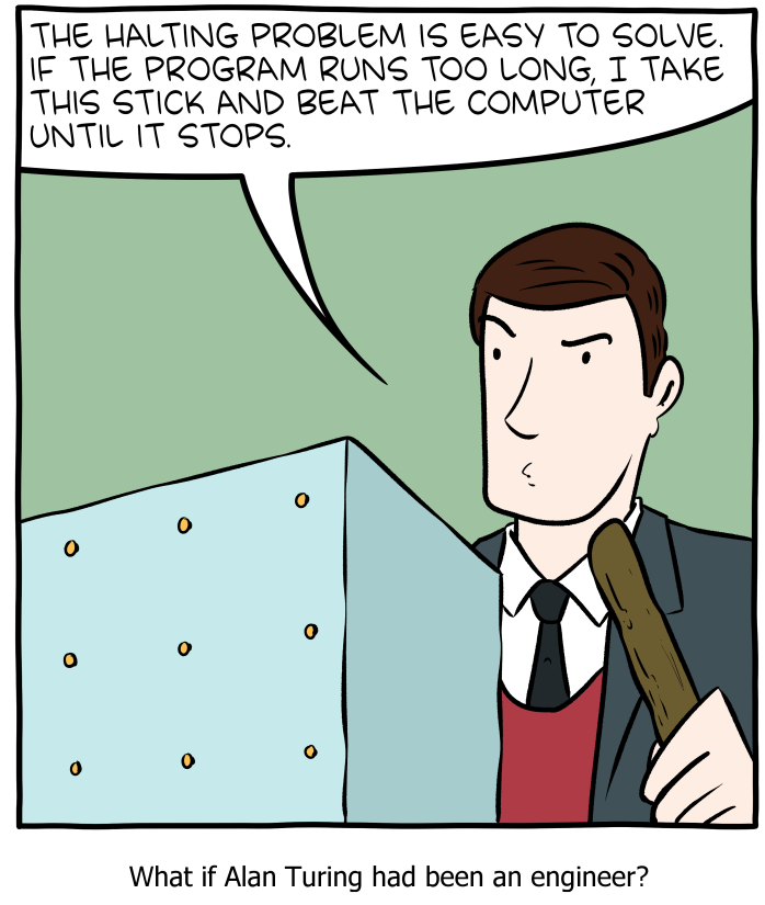 SMBC’s take on solving the Halting problem.