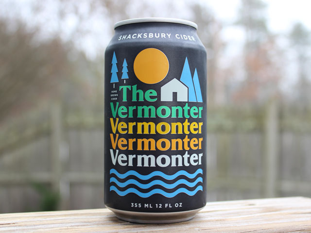 The Vermonter, a Hard Cider brewed by Shacksbury Cider