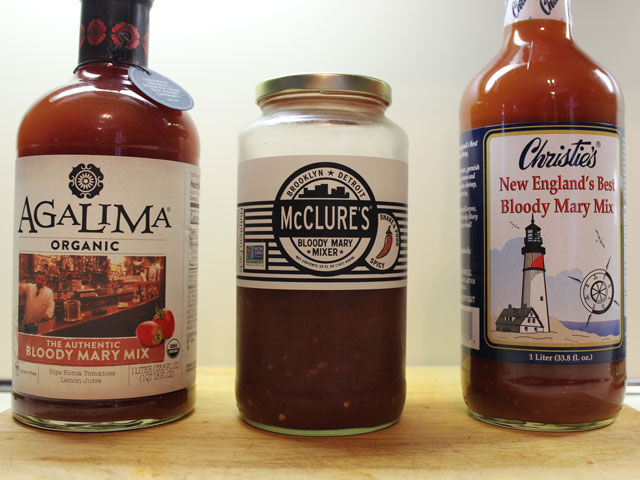 Three Different Bloody Mary Mixes