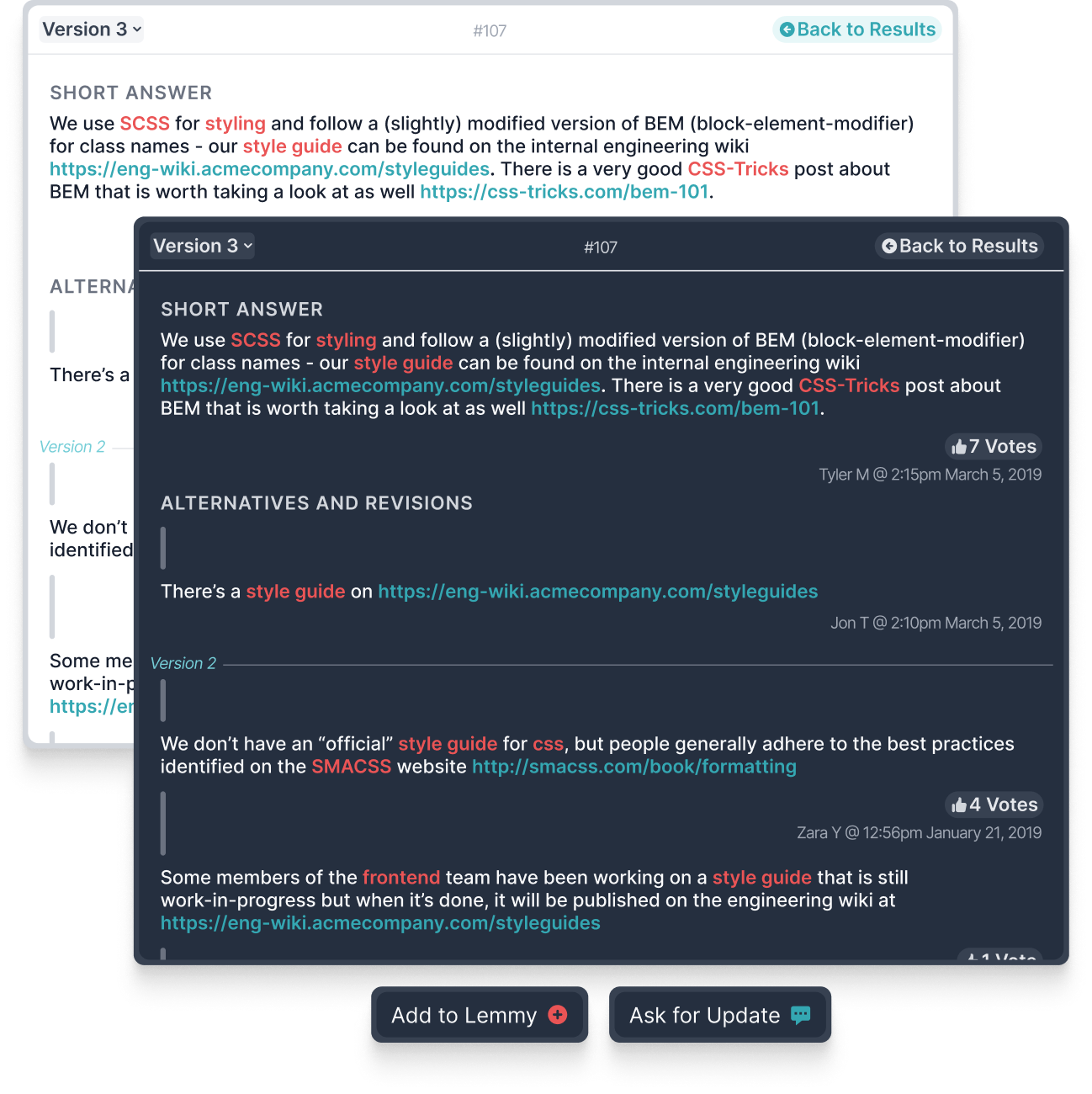 Lemmy App global shortcut feature