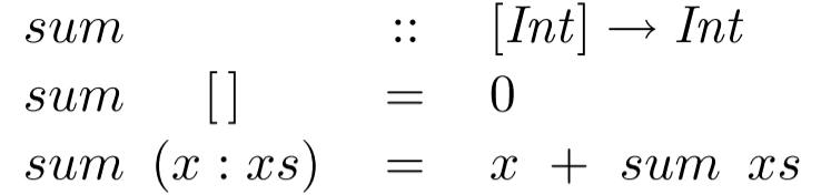 Recursively defined sum