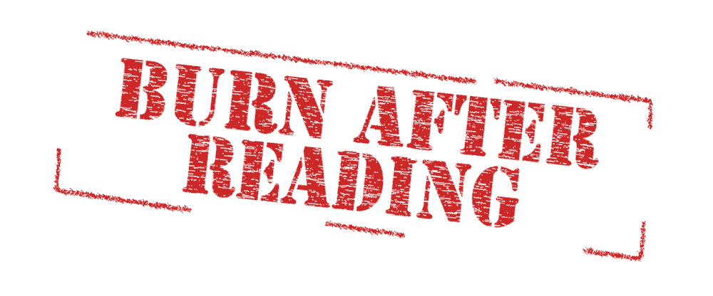 Stempel: Burn After Reading