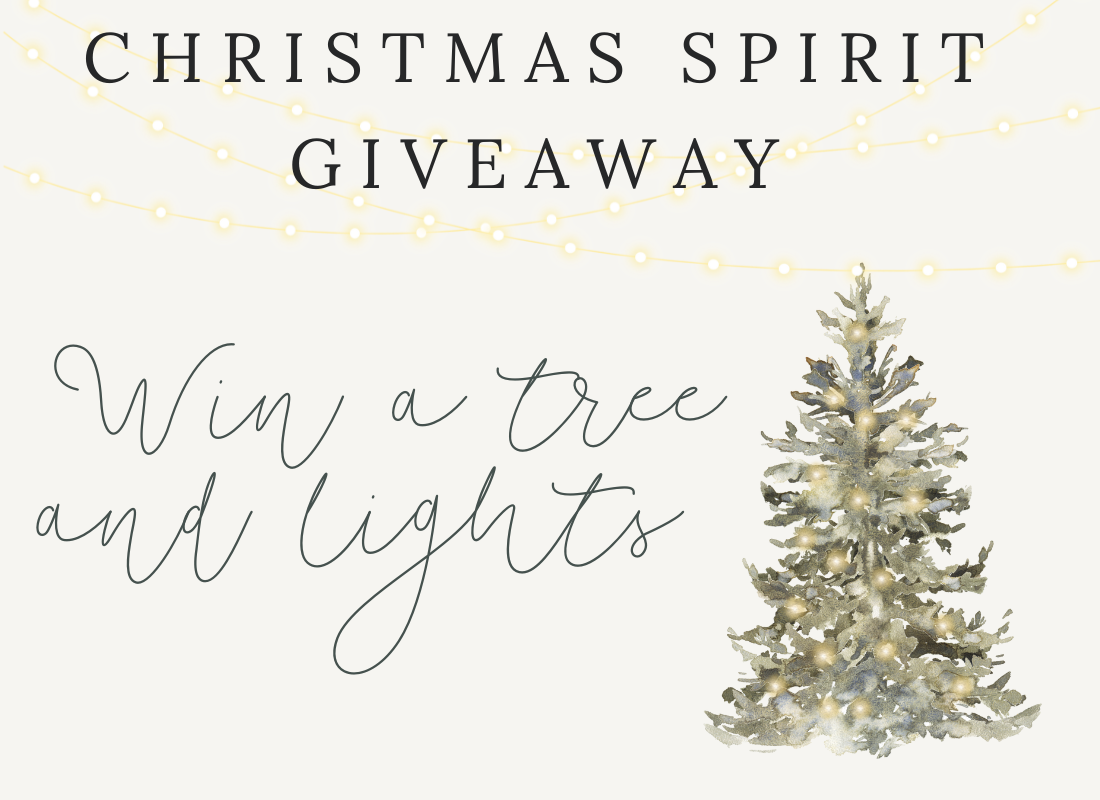Christmas tree and lights giveaway