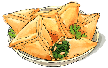 Illustration of a Spinanch Pie