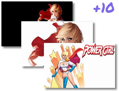 Power Girl theme pack