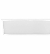 image 1 ft  4 ft 50-Watt 4000 Lumens White Dimmable Integrated LED Edge-Lit Flat Panel Flush Mount Light C
