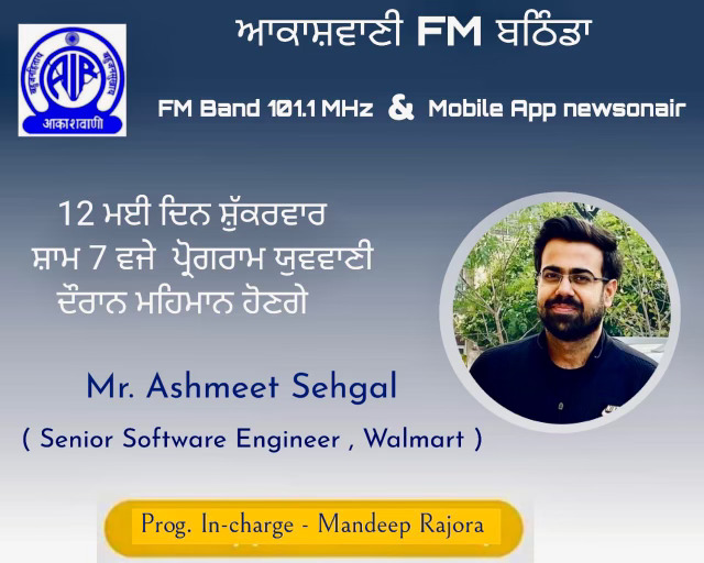 Ashmeet Sehgal on Radio