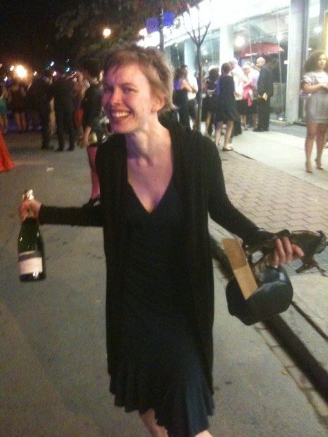 Champagne: Check, Dora Statue: Check. It look like you won Christine Horne.
