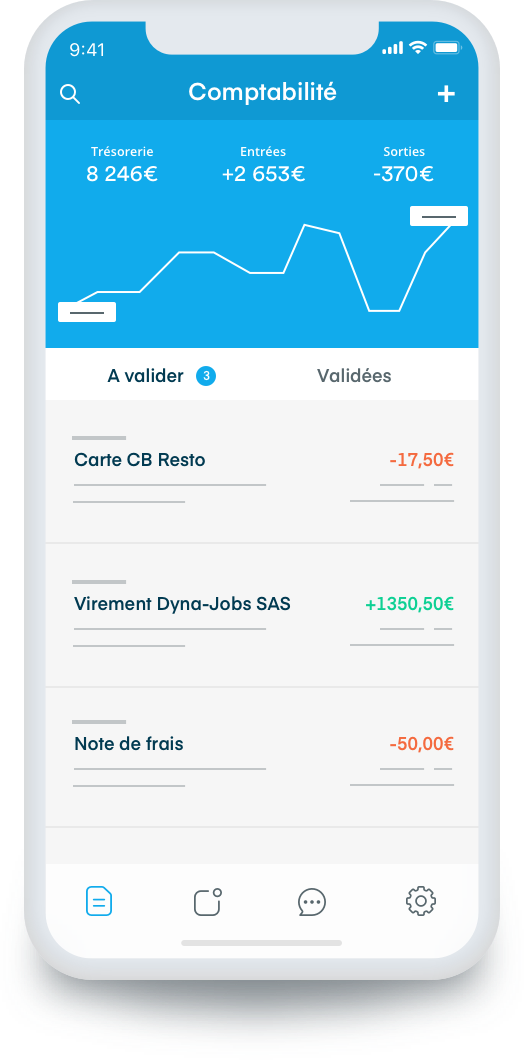 Comptabilité en ligne sur votre téléphone