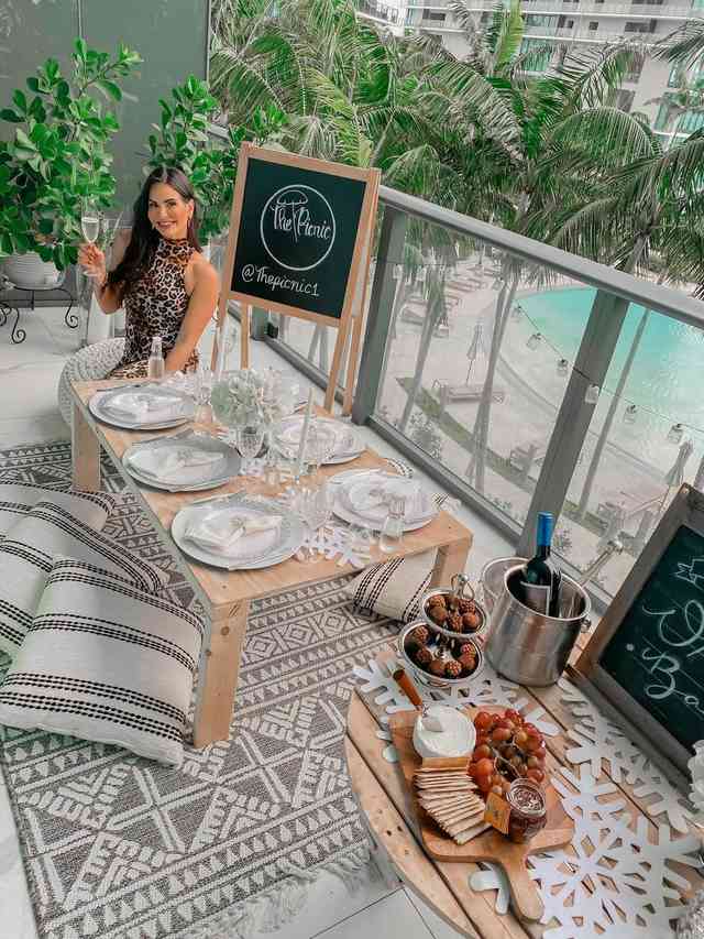 Kathy Picos having Lunch at a Restaurant