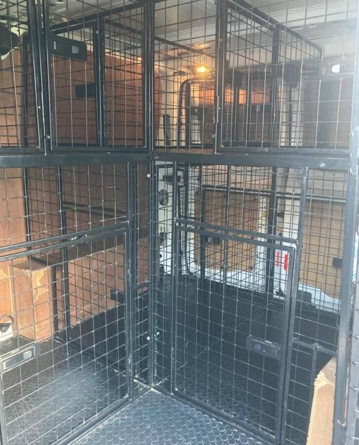 Inside van crate system