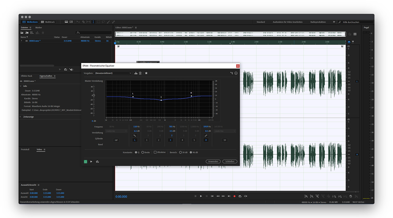 Audition Equalizer