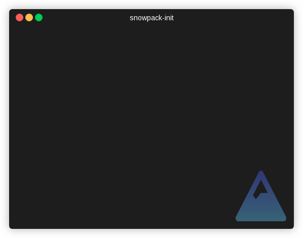 Screenshot @pikapkg/snowpack-init