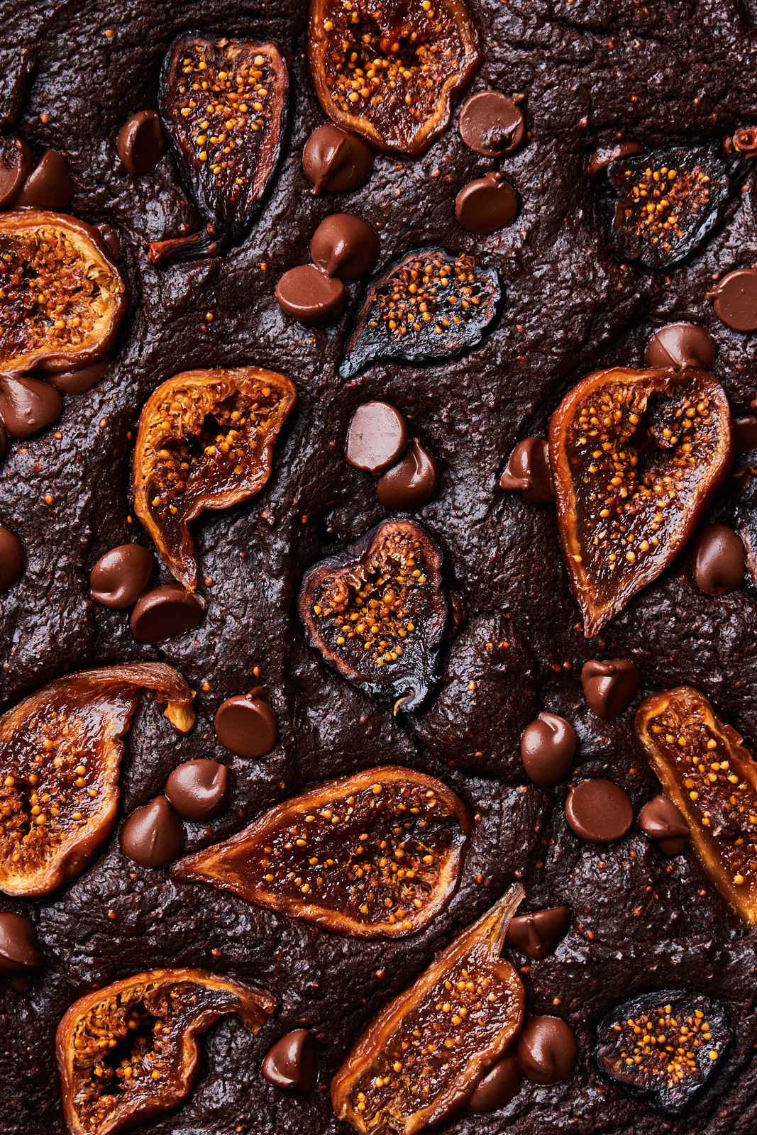 Chocolate Fig skillet brownies