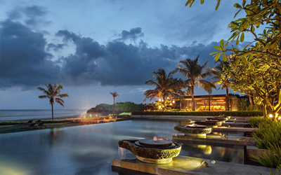 The resort has all facilities you'd expect, including an infinity pool, great restaurants and a world class spa.