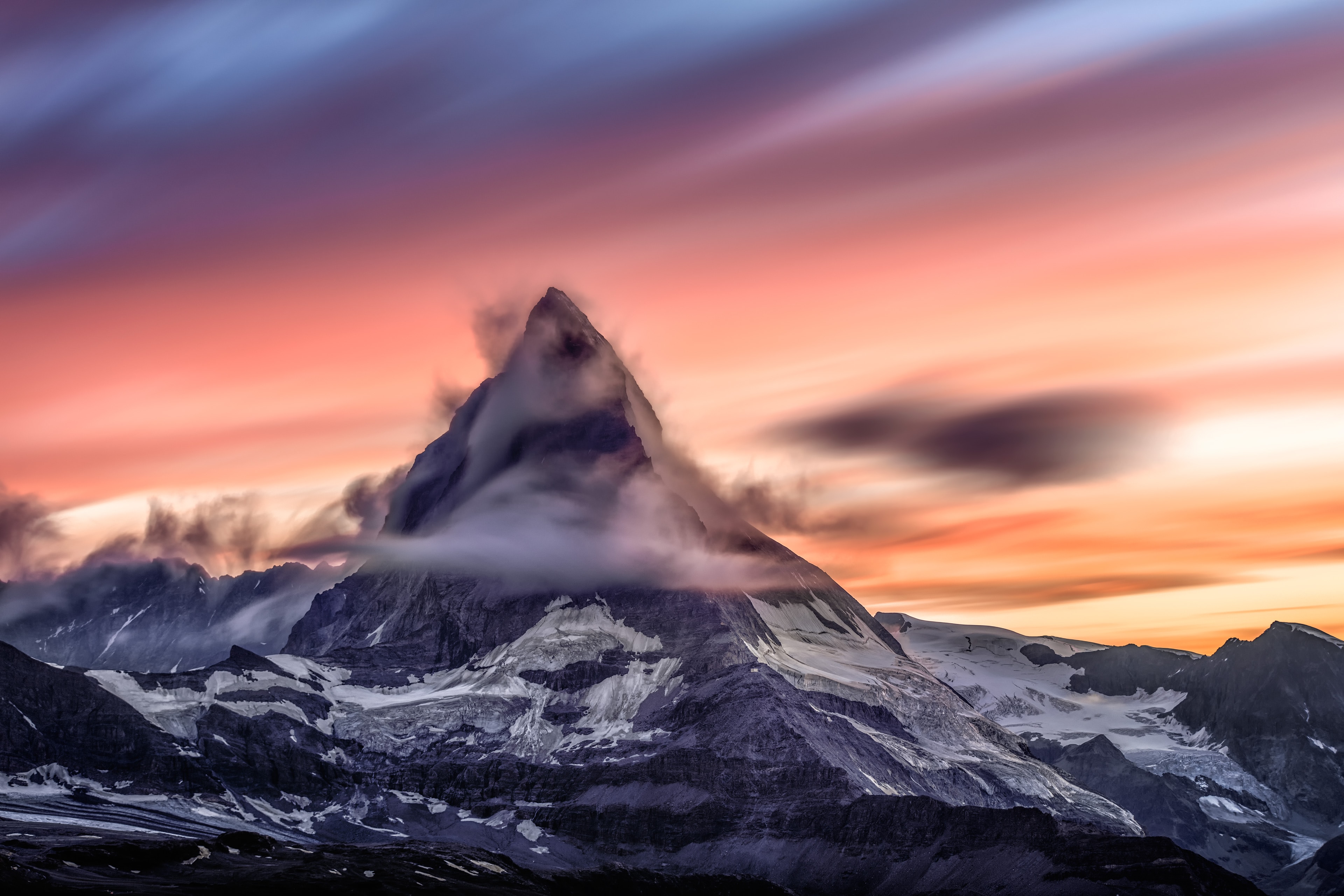 beautiful, gigantic mountain peak