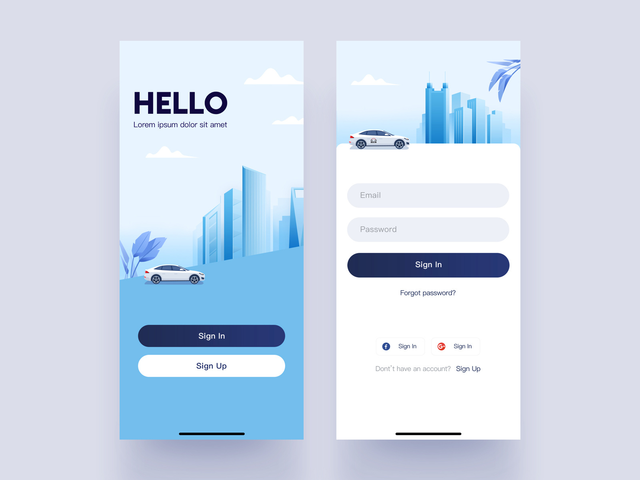 Of The Best Login Screen Examples