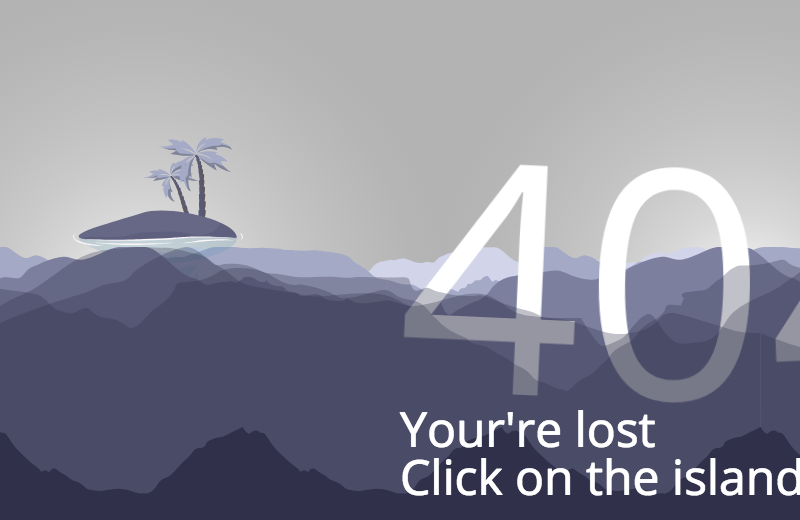 Lost On Sea 404 Page