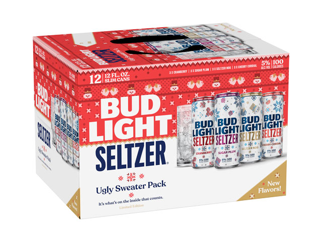 Bud Light Seltzer Holiday Ugly Sweater Pack