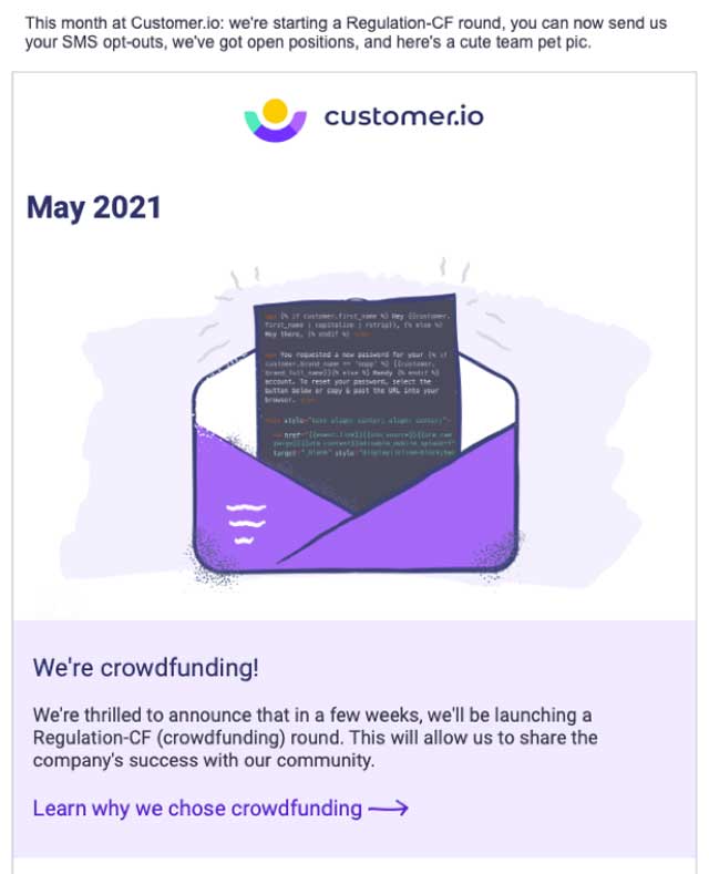 Newsletter Ideas - Costumer.io
