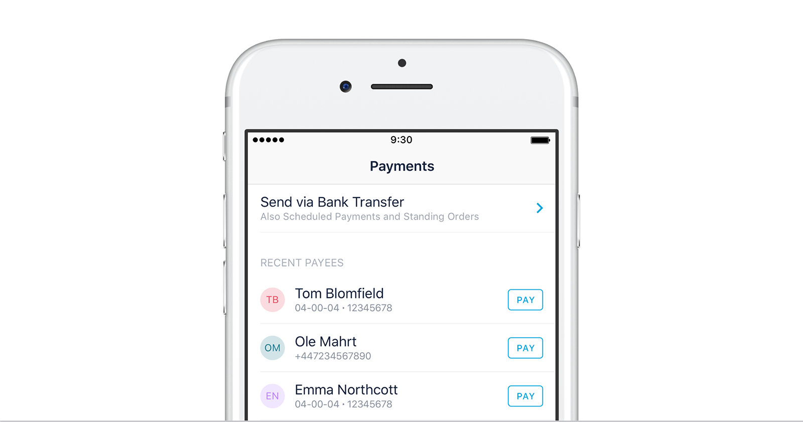 Making Monzo-to-Monzo payments in the Monzo app
