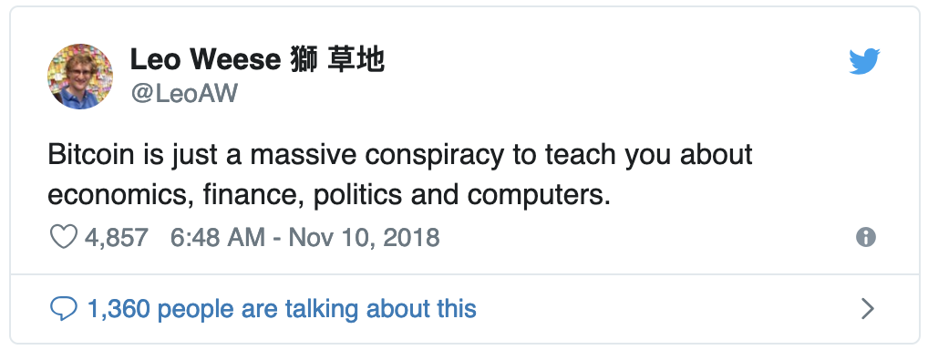 Bitcoin is a Conspiracy