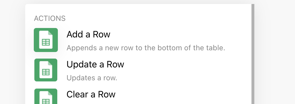 15. Select Add a Row action.png