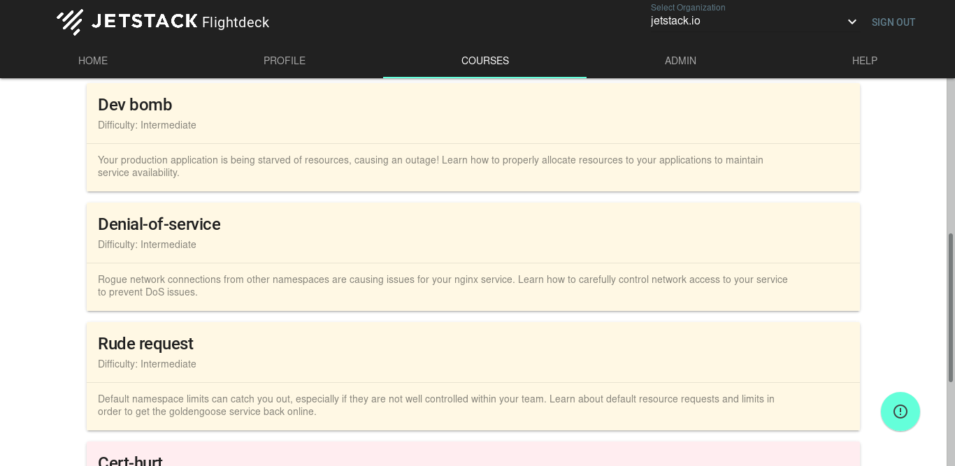 Jetstack Flightdeck