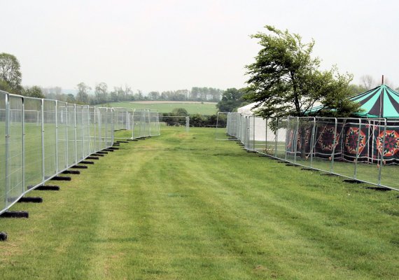 Temporary fencing for hire