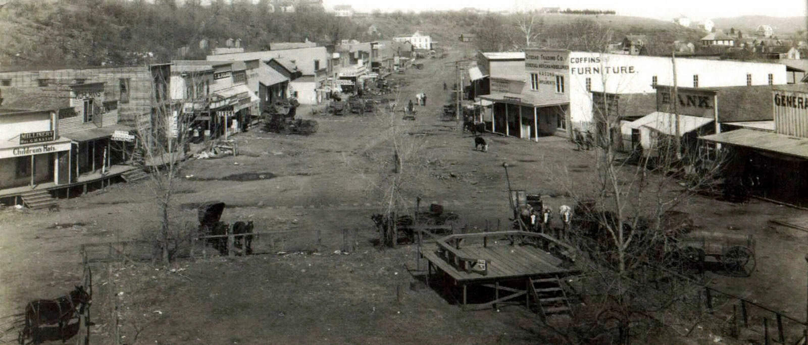 Downtown Pawhuska in 1906, before the oil boom.