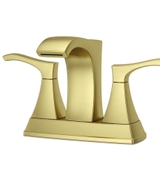 image Pfister Venturi 4 in Centerset 2-Handle Bathroom Faucet in Brushed Gold