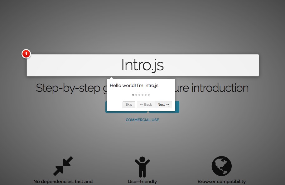 IntroJs, plugin untuk membuat intro tooltip