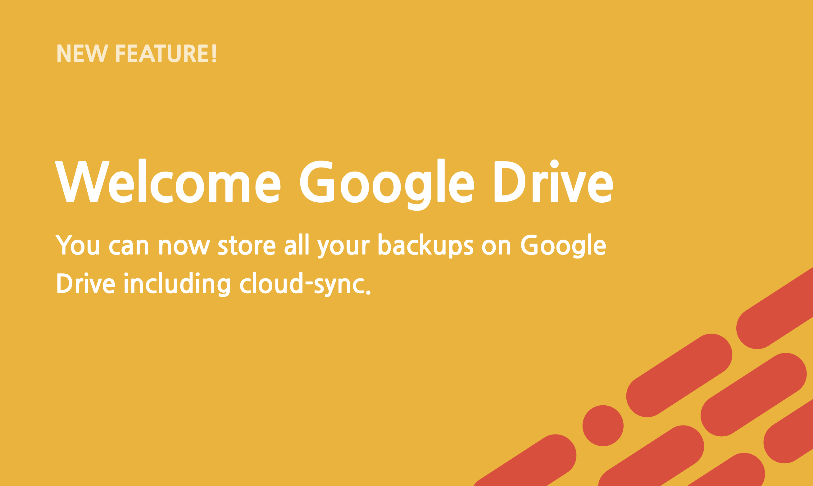Use Google Drive to store your backups