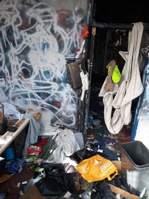Waste clearance sharps vacant property before