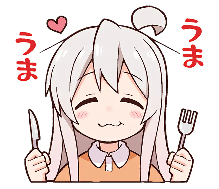 Mahiro is wowed by a delicious meal