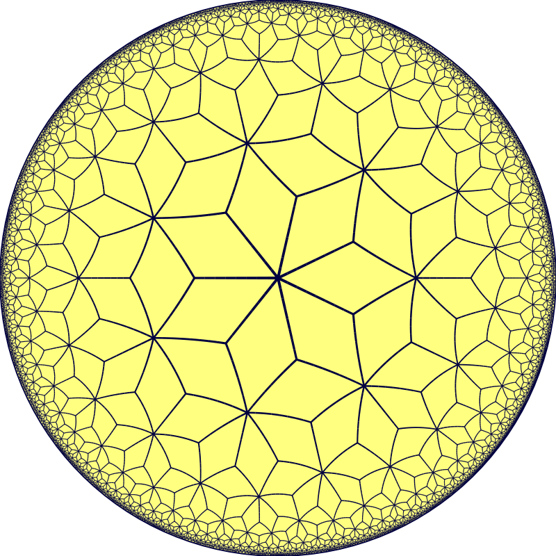 Order-7-3 rhombille tiling