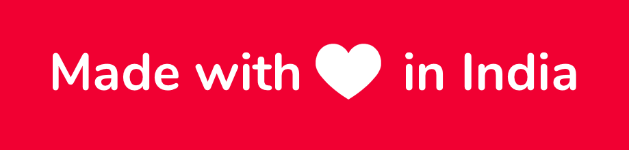 Graphic for Made with Love in India