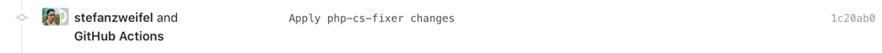 Screenshot of auto-commit. Two committers have been attributed with the commit.