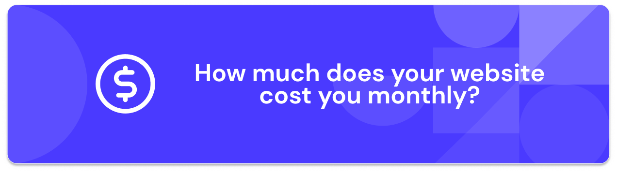 how much does it cost to run website monthly
