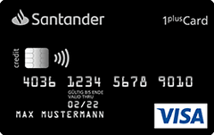 Santander 1Plus Visa Card Kreditkarte
