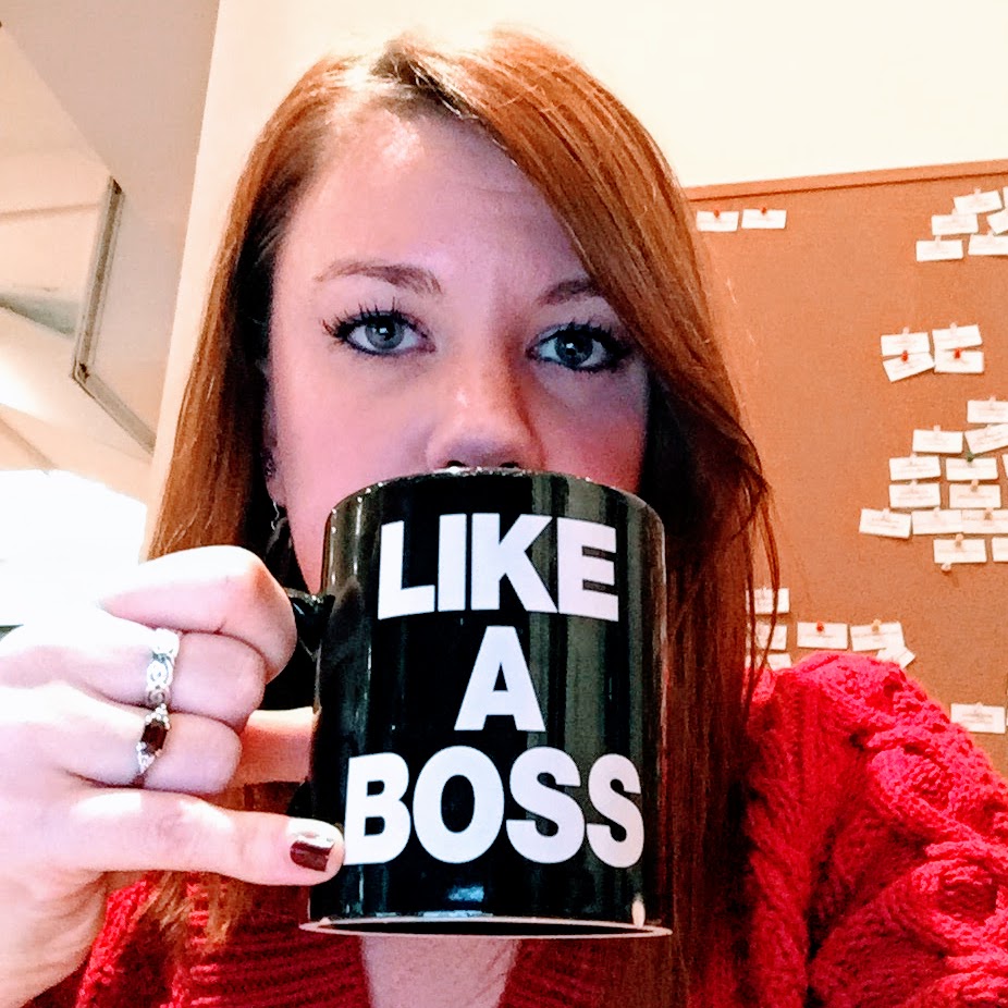 Me with my favorite "Like A Boss" mug