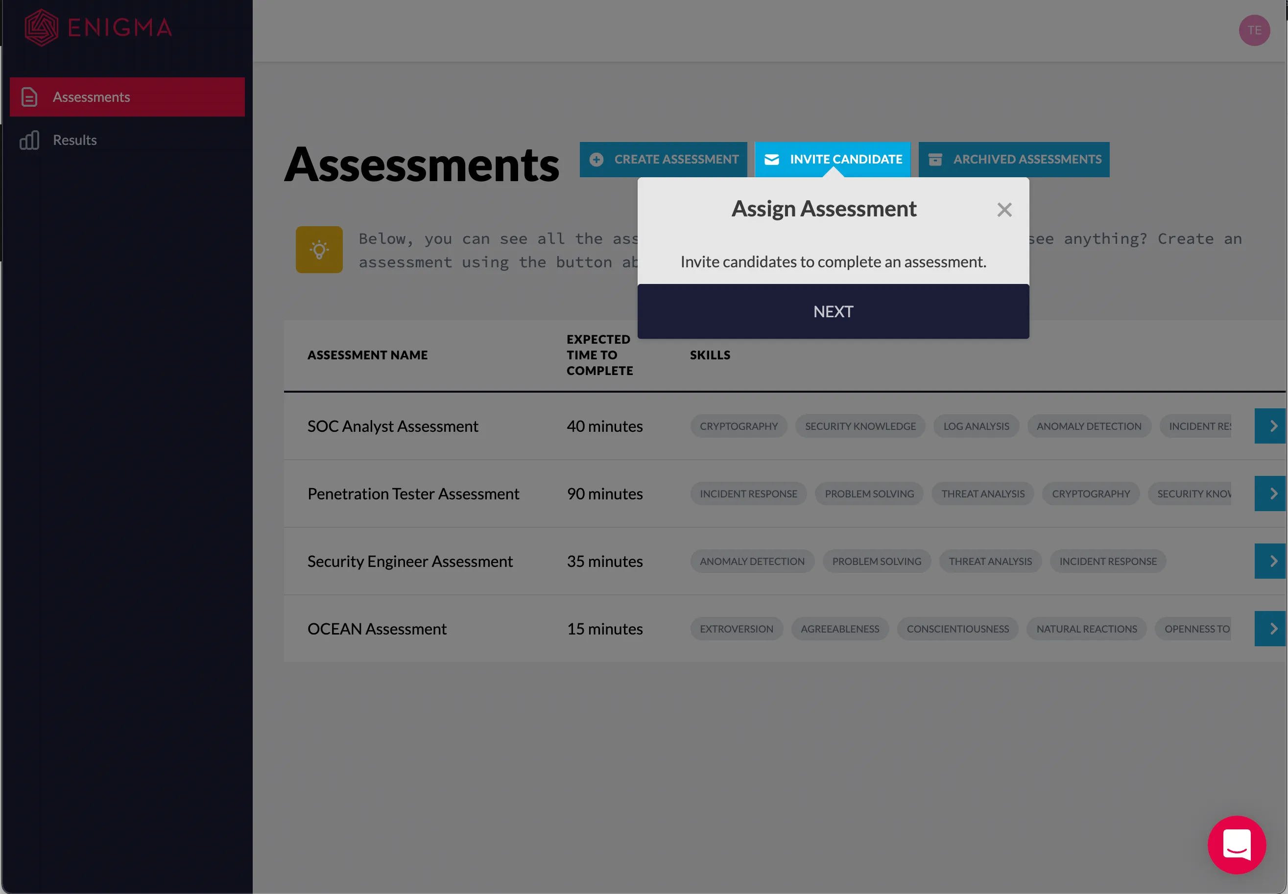 An implementation of a Shepherd tour for the Enigma hirer dashboard