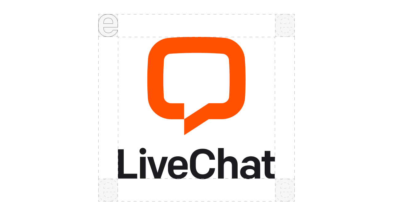 LiveChat logo clear space
