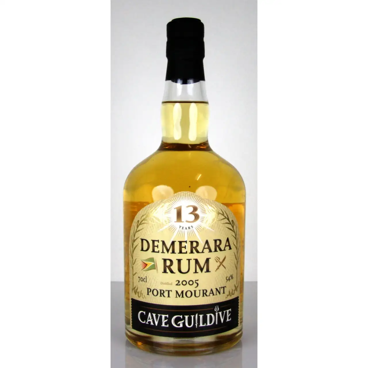 Image of the front of the bottle of the rum Demerara Rum PM