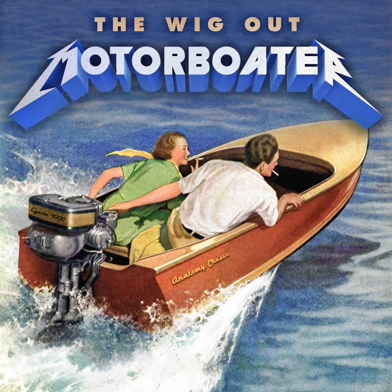 The Wig Out - Motorboater single cover artwork