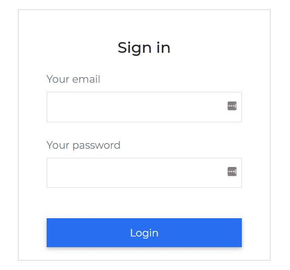Bootstrap Form Login with Outside Label
