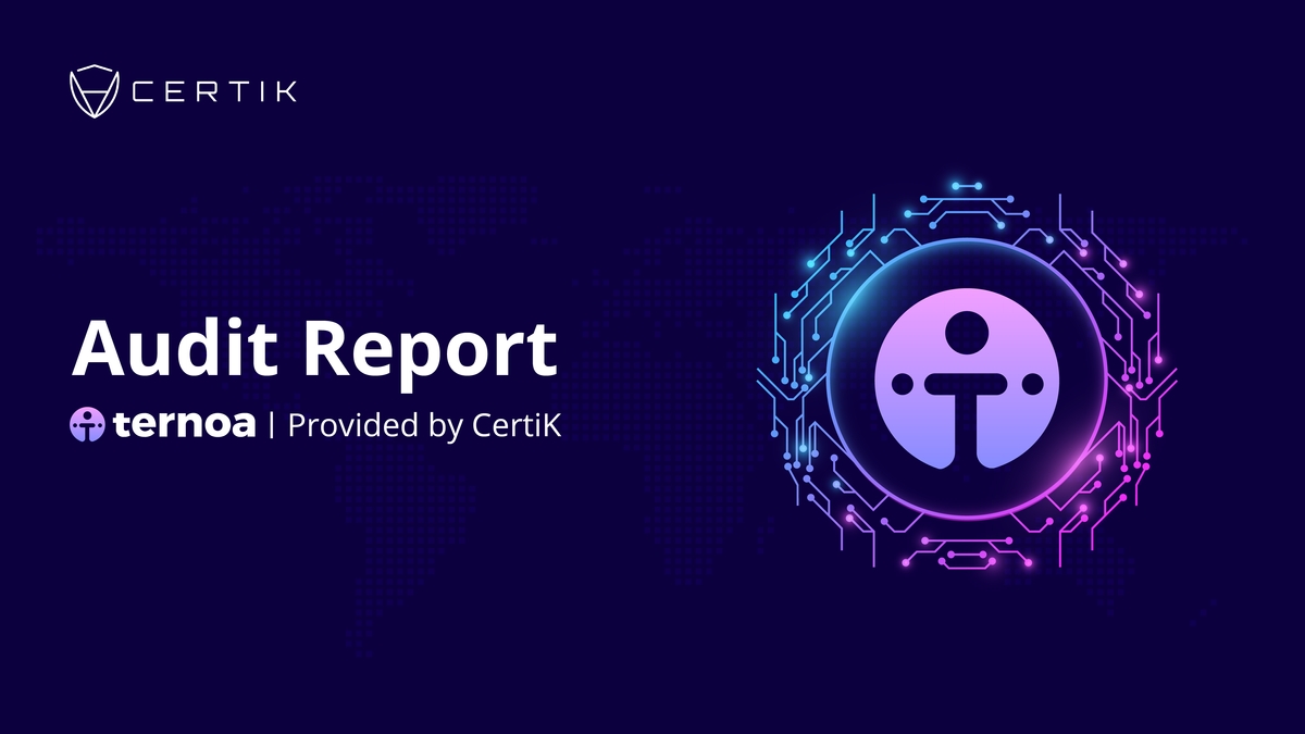 Ternoa’s Native Token Implementation Successfully Audited By CertiK