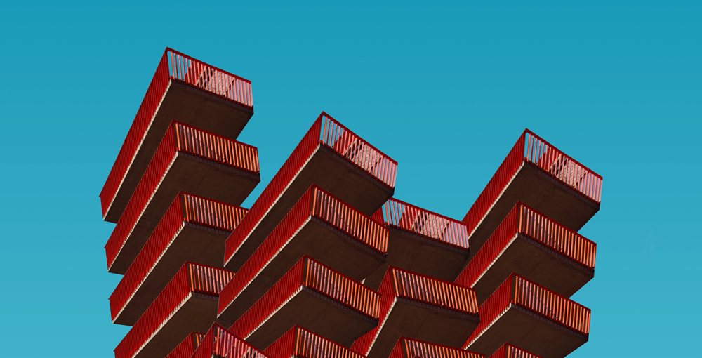 stacked containers