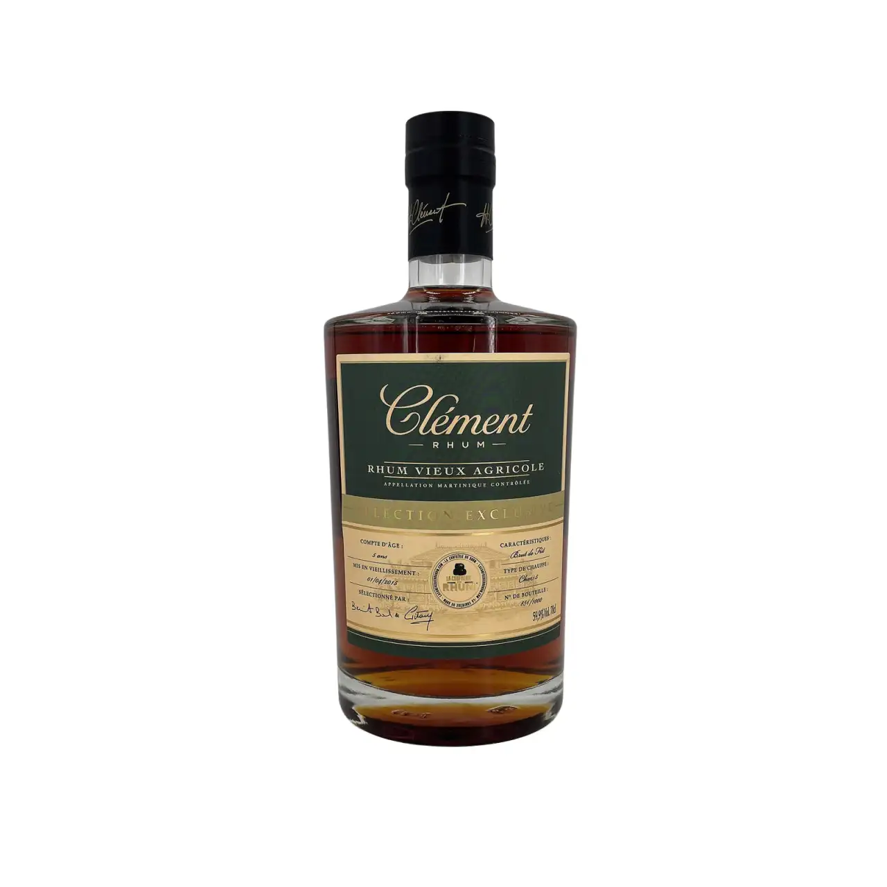 Image of the front of the bottle of the rum Clément Selection Exclusive (Batch 2)